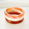 Bracelet Acrylic Geometric Marble Pattern Electroplated
