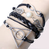 Bracelet Alloy Geometric Angel Wings Infinity Symbol Handwoven Electroplated Unisex Women's Fashion