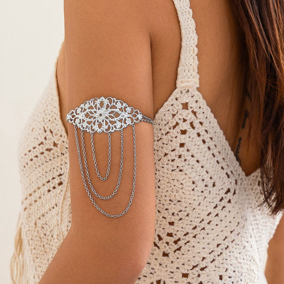 Bracelet Alloy Geometric Coin Tassel Electroplating For Female