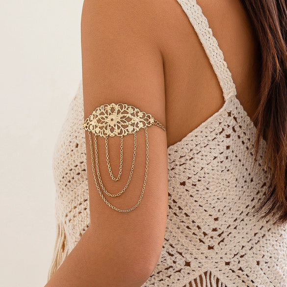 Bracelet Alloy Geometric Coin Tassel Electroplating For Female