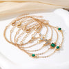 Bracelet Alloy Geometric Diamond Square
