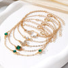 Bracelet Alloy Geometric Diamond Square