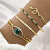 Bracelet Alloy Geometric Diamond Square