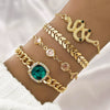 Bracelet Alloy Geometric Diamond Square