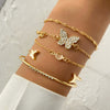 Bracelet Alloy Geometric Diamond Square