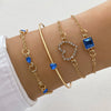 Bracelet Alloy Geometric Diamond Square