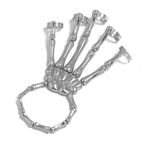 Bracelet Alloy Geometric Punk Skull Bones Electroplating Unisex