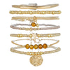 Bracelet Alloy Glass Beads Geometric Handmade Bohemian Style Unisex Women's