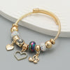 Bracelet Alloy Heartshaped Geometric Diamond Women's Couple Jewelry