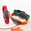 Bracelet Alloy Retro Hollow Leaf Wraparound Electroplating Styling