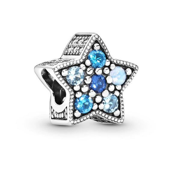 Bracelet Alloy Silver Plated Diy Accessories Starry Fairy Tale Ocean Star Snowflake Opal Beads Metal Electroplating Totem