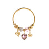 Bracelet Alloy Titanium Steel Animals Zodiac Heart Pendant For Women