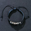 Bracelet Alloy Woven Leather English Letter Handmade