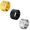 Bracelet And Big Ring Jewelry Titanium Steel Geometric Pattern Electroplated Unisex