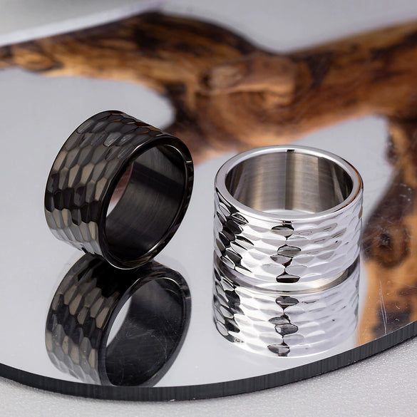 Bracelet And Big Ring Jewelry Titanium Steel Geometric Pattern Electroplated Unisex