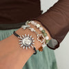Bracelet Artificial Crystal Beaded Star Geometric Animal Zodiac Retro Electroplated