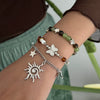 Bracelet Artificial Crystal Beaded Star Geometric Animal Zodiac Retro Electroplated