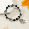 Bracelet Artificial Crystal Blue Eye Handmade