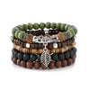Bracelet Artificial Leather Geometric Hand Knitted Bohemian Style For Men And Women