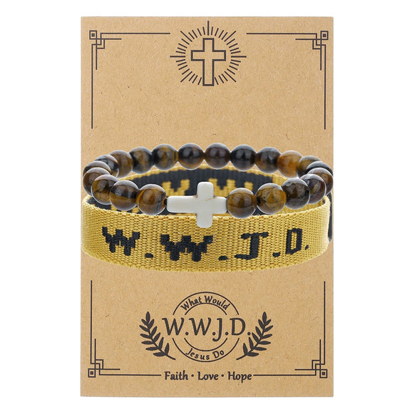 Bracelet Beaded Geometric Handmade Unisex
