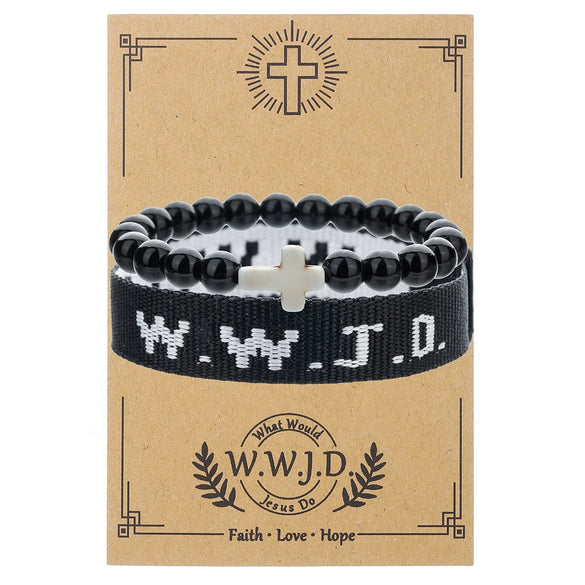 Bracelet Beaded Geometric Handmade Unisex