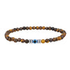 Bracelet Black Frosted Volcanic Stone Geometric Handmade Unisex