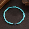 Bracelet Black Frosted Volcanic Stone Geometric Handmade Unisex