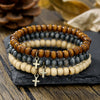 Bracelet Black Matte Copper Inlaid With Zircon Geometric Handmade Unisex