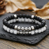Bracelet Black Matte Copper Inlaid With Zircon Geometric Handmade Unisex