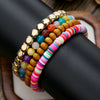 Bracelet Black Matte Copper Inlaid With Zircon Geometric Handmade Unisex