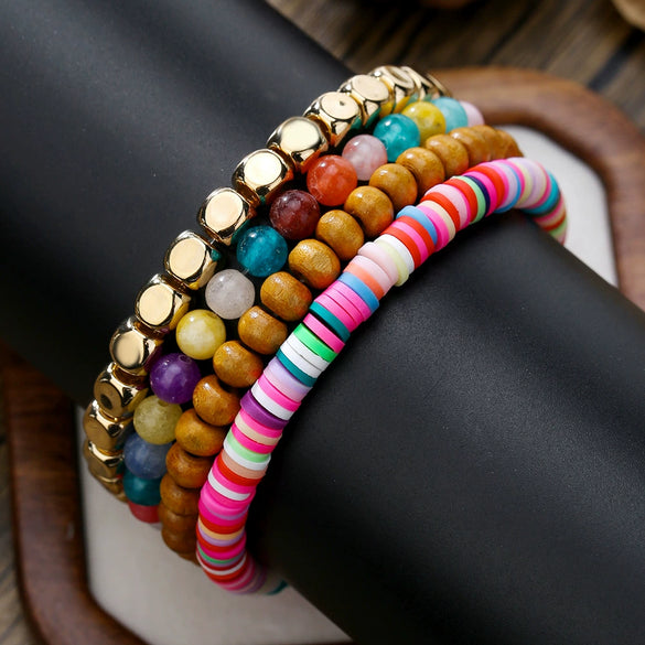 Bracelet Black Matte Copper Inlaid With Zircon Geometric Handmade Unisex