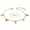 Bracelet Brass Copper Inlaid Zircon Animal Zodiac Style Real Gold Plated Jewelry For Women