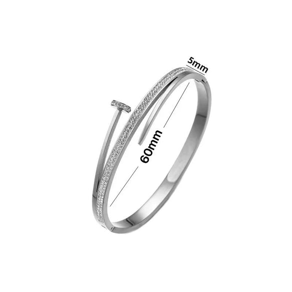 Bracelet Brass Gold Plated Stainless Steel Light Luxury Style With Letters Numbers Text