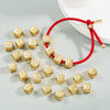 Bracelet Brass Letter Zircon Inlaid Women's