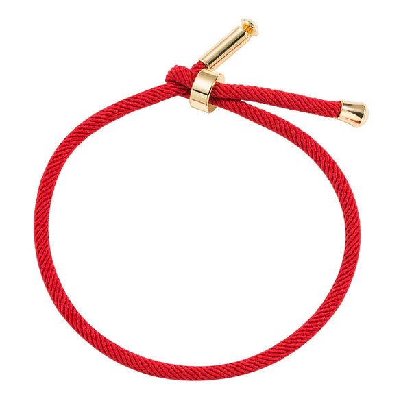 Bracelet Brass Letter Zircon Inlaid Women's