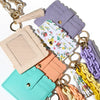 Bracelet Card Holder Key Chain Silicone Acrylic Geometric Handmade
