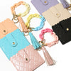 Bracelet Card Holder Key Chain Silicone Acrylic Geometric Handmade
