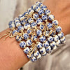 Bracelet Ceramic Copper Geometric Handmade