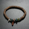 Bracelet Coconut Shell Turquoise Geometric Retro Handmade Unisex
