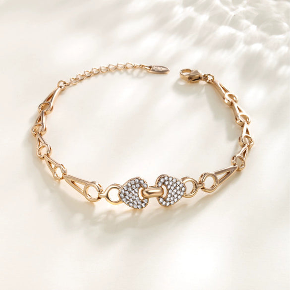 Bracelet Copper Alloy Alloy Heartshaped Electroplating Women's