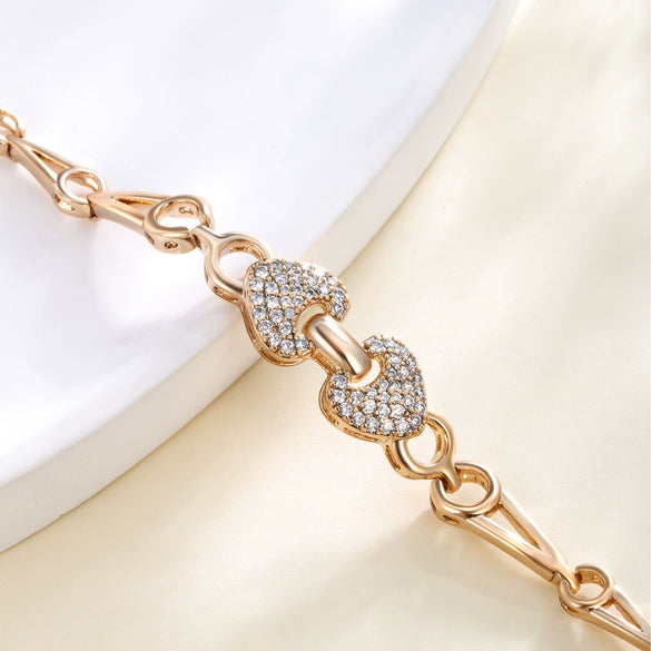 Bracelet Copper Alloy Alloy Heartshaped Electroplating Women's