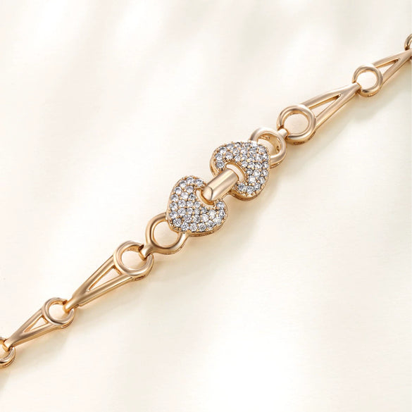 Bracelet Copper Alloy Alloy Heartshaped Electroplating Women's