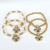 Bracelet Copper Beads Microinlaid Pearl Gold Plated Animal Zodiac Electroplating Style For Women