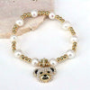 Bracelet Copper Beads Microinlaid Pearl Gold Plated Animal Zodiac Electroplating Style For Women