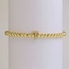 Bracelet Copper Electroplated With Letters Numbers Text