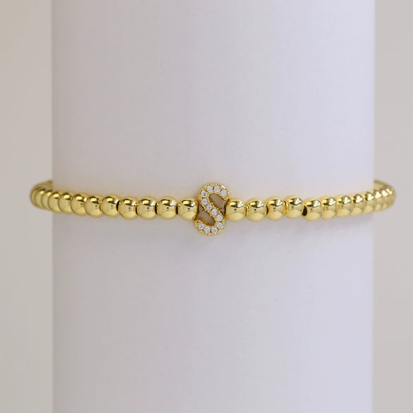 Bracelet Copper Electroplated With Letters Numbers Text