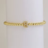 Bracelet Copper Electroplated With Letters Numbers Text
