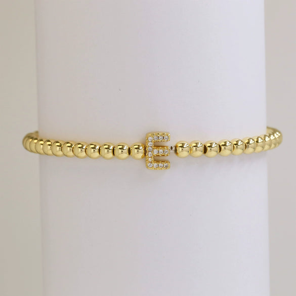 Bracelet Copper Electroplated With Letters Numbers Text