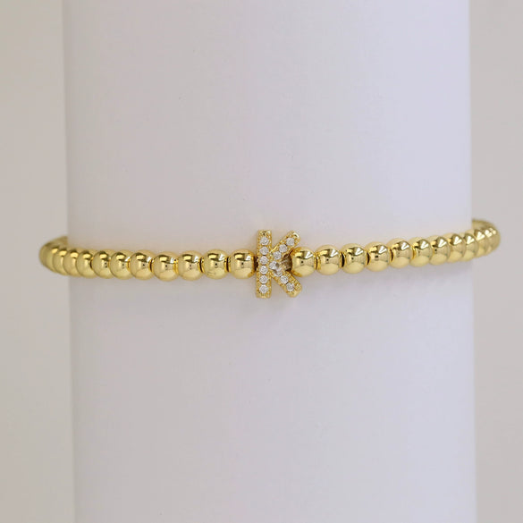 Bracelet Copper Electroplated With Letters Numbers Text
