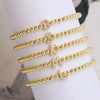 Bracelet Copper Electroplated With Letters Numbers Text